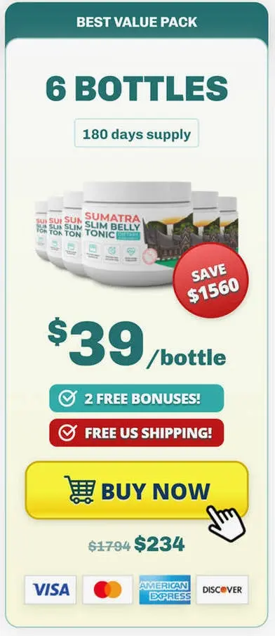 Sumatra Slim Belly Tonic - 3 bottle pack
